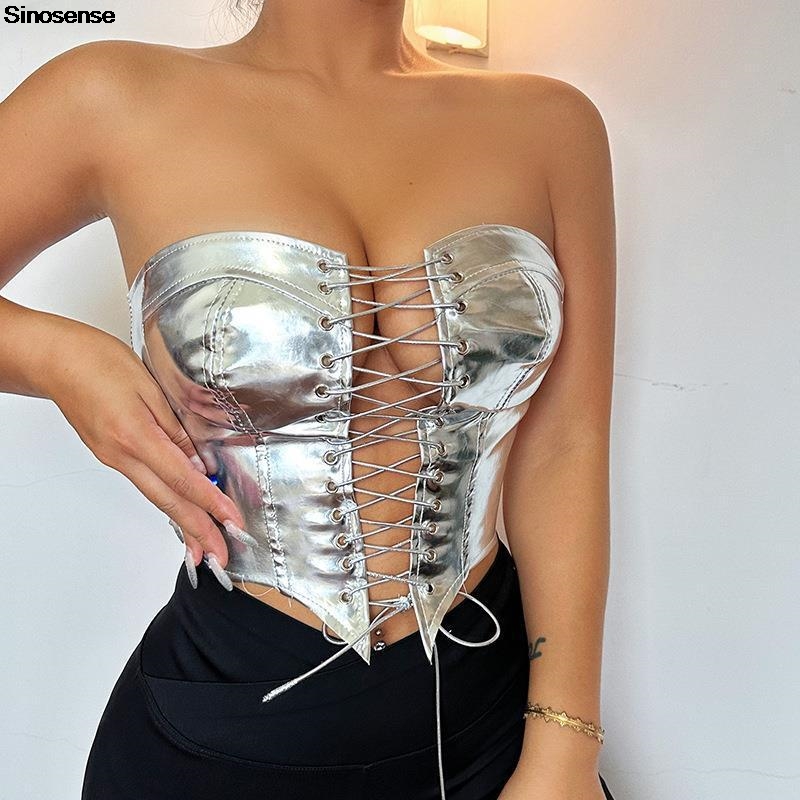 Kadın PU Deri Büstiyer Kırpma  - Strapless Bra Backless incelemesi ve fiyatı
